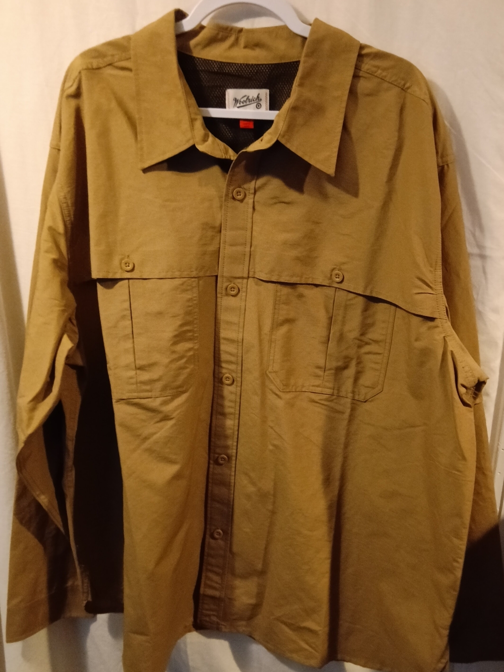 Woolrich Men's Field Jacket Shirt in Tan